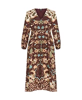 Plus Florence Placement Maxi Dress