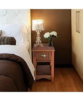Set Of 2 Contemporary Side End Table with Drawer