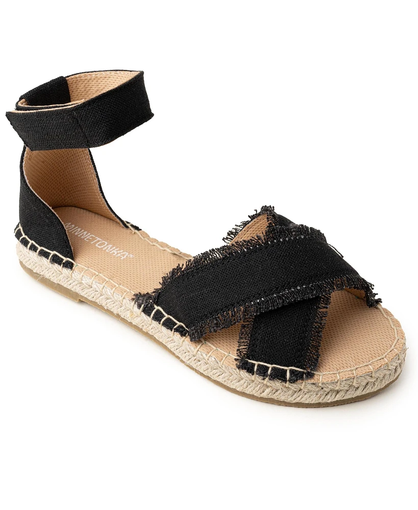 Minnetonka Women's Pemma Ankle Strap Espadrille Sandals