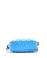 Pre-Owned Versace Small Medusa Icon Front Slip Pocket Camera Bag Quilted Leather