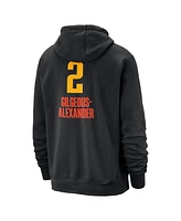 Nike Men's Shai Gilgeous-Alexander Black Oklahoma City Thunder 2024/25 Edition Name Number Pullover Hoodie