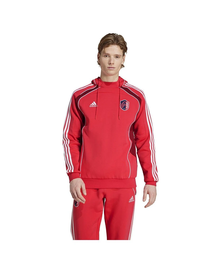 Adidas Men's Red St. Louis City Sc 2025 Travel Pullover Hoodie