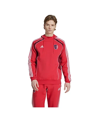 Adidas Men's Red St. Louis City Sc 2025 Travel Pullover Hoodie