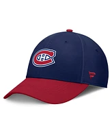 Fanatics Men's Navy/Red Montreal Canadiens Authentic Pro Rink Flex Hat