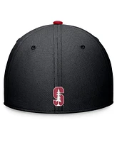 Nike Men's Black Stanford Cardinal Primetime Rise Swoosh Flex Hat