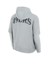 Fanatics Men's and Women's Gray San Francisco 49ers Sleek Elements Pullover Hoodie