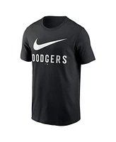 Nike Men's Black Los Angeles Dodgers Swoosh T-Shirt