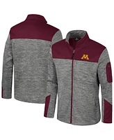 Colosseum Men's Gray/Maroon Minnesota Golden Gophers Guard Full-Zip Jacket