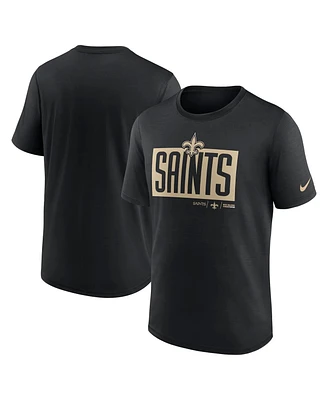 Nike Men's Black New Orleans Saints Exceed Performance T-Shirt