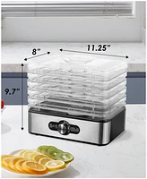 Elite Cuisine 5 Stainless Steel Tray Food Dehydrator