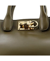 Pre-Owned Salvatore Ferragamo Small Studio Box Satchel Leather