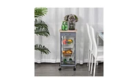 Storage Cabinet and Coffee Bar Cabinet with Shelves for Kitchen and Dining Organization