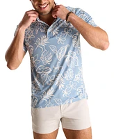 Chubbies Men's The Better BeLeaf It Short Sleeve Leaf Print Polo Shirt