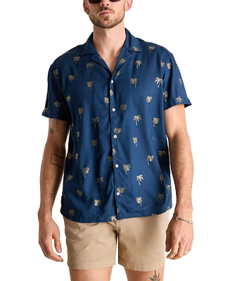 Chubbies Men's The Golden Palm Short Sleeve Tree Print Camp Shirt