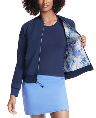 Skechers Women's Go Walk Seascape Floral Reversible Jacket