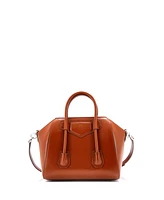 Pre-Owned Givenchy Mini Antigona Lock Bag Leather