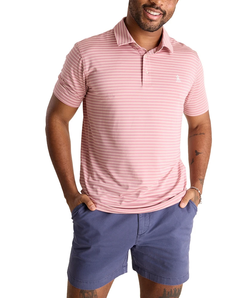 Chubbies Men's The Newbie Short Sleeve Striped Polo Shirt