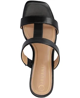Journee Collection Women's Clodie T Strap Dress Wedge Sandals