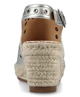 Journee Collection Women's Crisie Peep Toe Espadrille Wedge Sandals