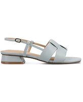 Journee Collection Women's Tabatha Block Heel Slingback Flat Sandals