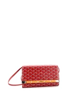 Pre-Owned Goyard Pm Monte Carlo Clutch with Strap Coated Canvas