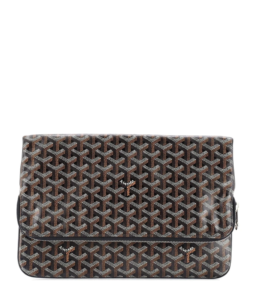 Pre-Owned Goyard Saint Marie Clutch Coated Canvas