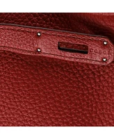 Pre-Owned HERMES Birkin 30 Handbag Red Togo with Palladium Hardware
