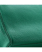 Pre-Owned HERMES Kelly 32 Handbag Green Togo with Palladium Hardware