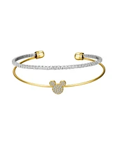 Disney Cubic Zirconia Mickey Mouse Cuff Bracelet