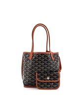 Pre-Owned Goyard Mini Anjou Reversible Tote Coated Canvas