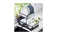 Kitchen Counter Utensil Drying Rack with Multi-Tier Design and Drip Tray for Kitchen