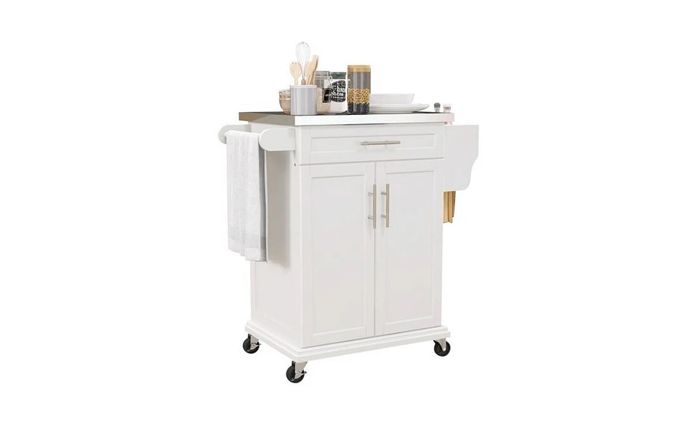 Storage Cabinet and Kitchen Island with Counter Space and Ample Storage for Organization