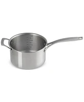Le Creuset Essential Stainless Steel Round Saucepan with Lid, 4 Qt.