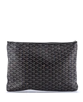 Pre-Owned Goyard Gm Senat Zip Pouch Coated Canvas