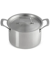 Le Creuset Essential Stainless Steel Deep Round Stockpot with Lid, 4 Qt.