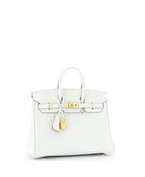 Pre-Owned HERMES Birkin Handbag Light Togo with Gold Hardware