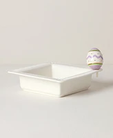 Lenox Profile Poppers Square Bowl and Easter Egg Popper Set