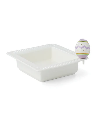 Lenox Profile Poppers Square Bowl and Easter Egg Popper Set