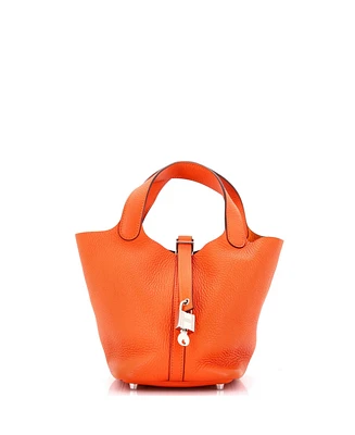 Pre-Owned HERMES Pm Picotin Lock Bag Clemence