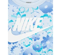 Nike Baby Girls Flow-ral Bodysuit and Leggings, 2 Piece Set