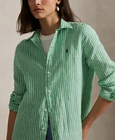 Polo Ralph Lauren Women's Classic-Fit Striped Linen Shirt