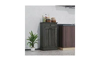 Kitchen Cabinet with Hidden Bin Stylish and Functional Storage for Kitchen Essentials