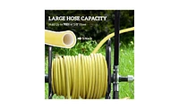 Garden Hose Reel Cart Durable Water Storage with Easy Mobility and Organization