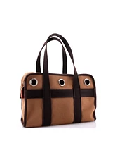 Pre-Owned HERMES Small Pet Dog Carrier Toile