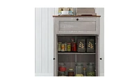 Kitchen Storage Cabinet and Sideboard with Shelves for Home Organization