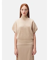 Gobi Cashmere 100% Short-Sleeve Turtleneck