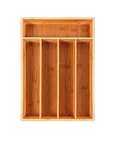 BergHOFF Bamboo 5-Slot Flatware Organizer, 13.75" x 9.75"