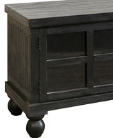 StyleCraft Home Collection 15.5" Oren Antique Mirrored Door Transitional Media Cabinet