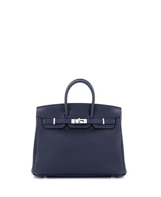 Pre-Owned HERMES Birkin Handbag Togo with Palladium Hardware