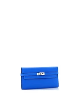 Pre-Owned HERMES Long Kelly Wallet Chevre Mysore